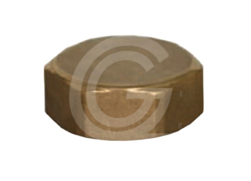 Brass threaded stop cap